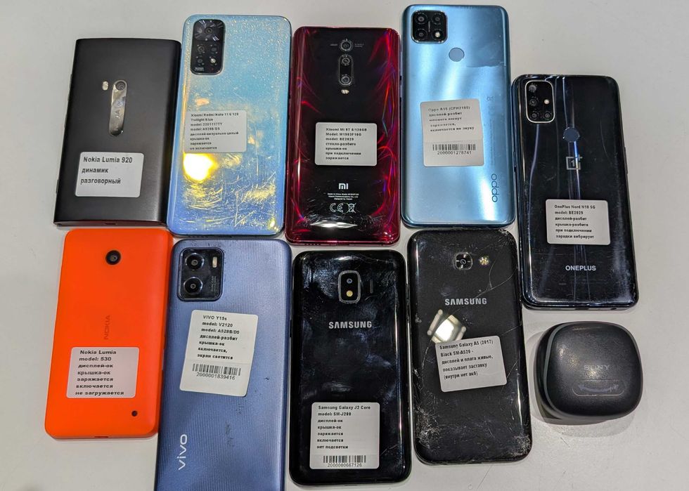 Xiaomi/OnePlus/Samsung/OPPO/Nokia/Vivo телефоны на запчасти