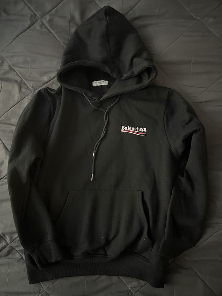 Bluza Balenciaga czarna black unisex