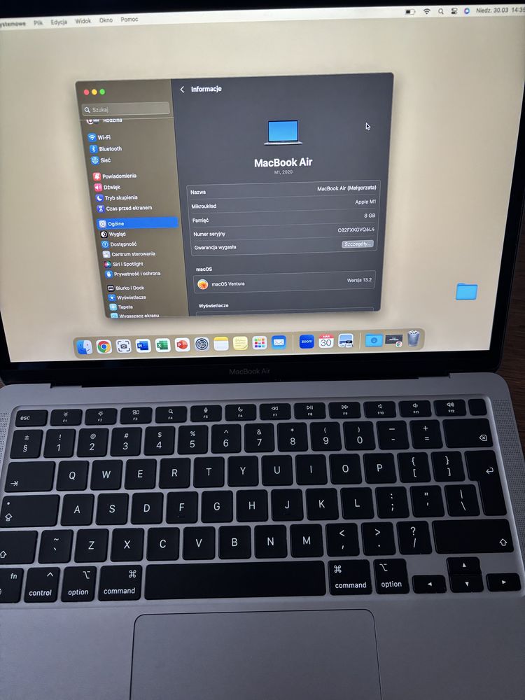 Laptop Macbook Air M1 2020