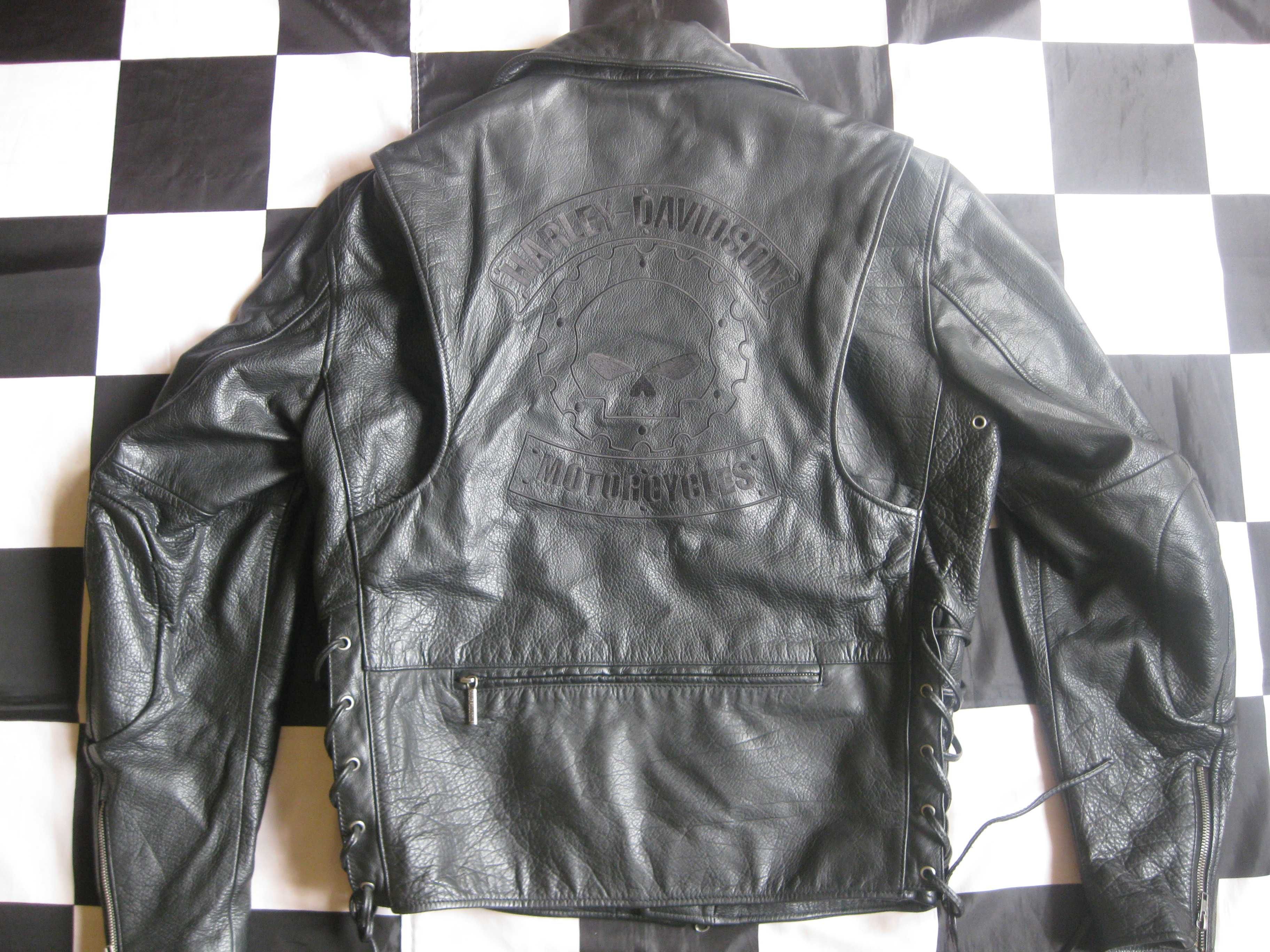 Kurtka motocyklowa skórzana HARLEY DAVIDSON IRON BOUND SKULL rozm.XL