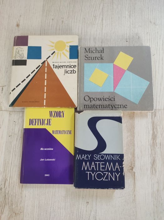 Zestaw książek matematycznych Wzory, Tajemnice liczb, Opowieści mat.