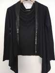 Narzutka ponczo  wiskoza merino jedwab cashmere Marks&Spencer oversize