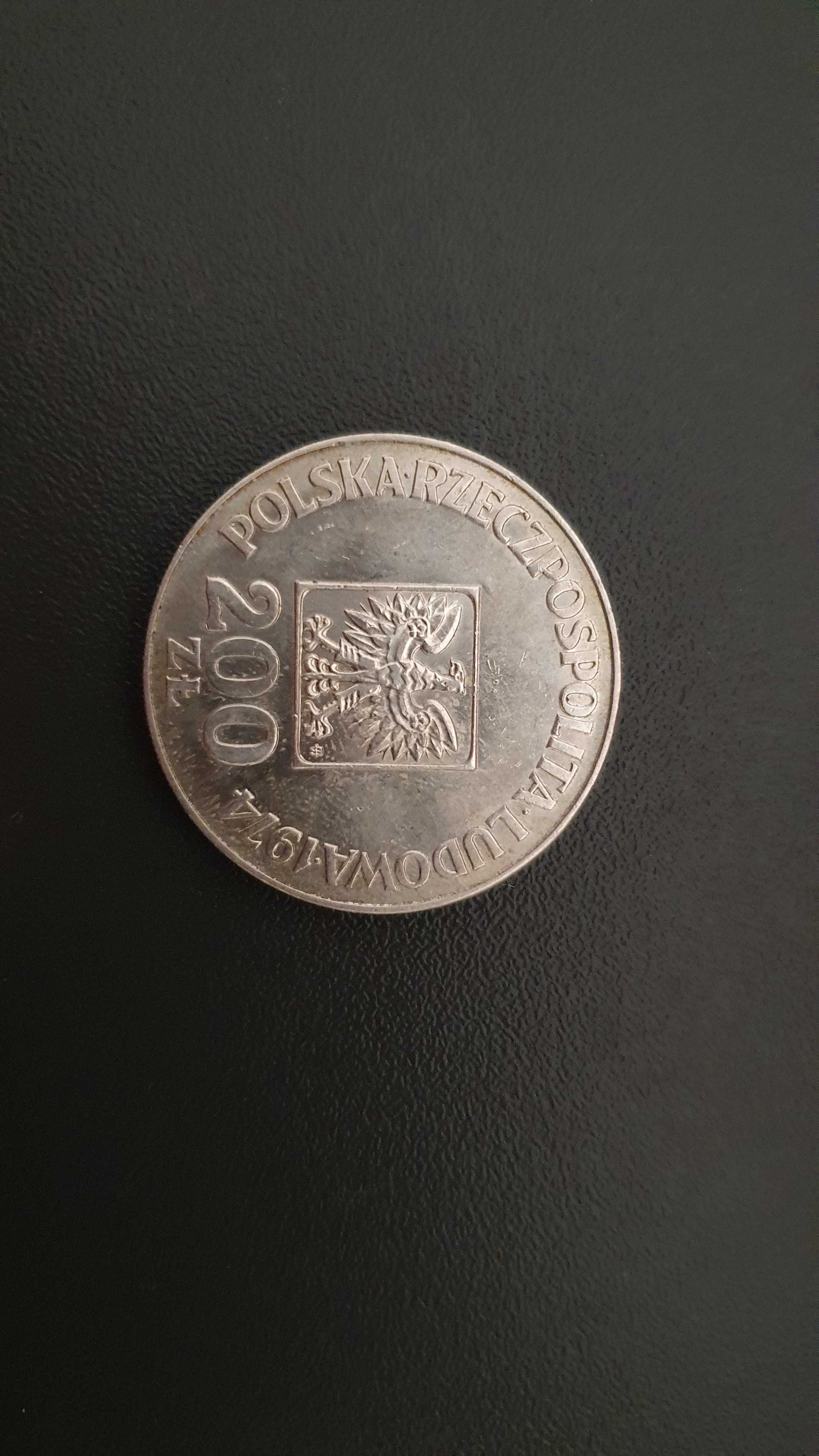 Moneta 200 złoty 1974 rok