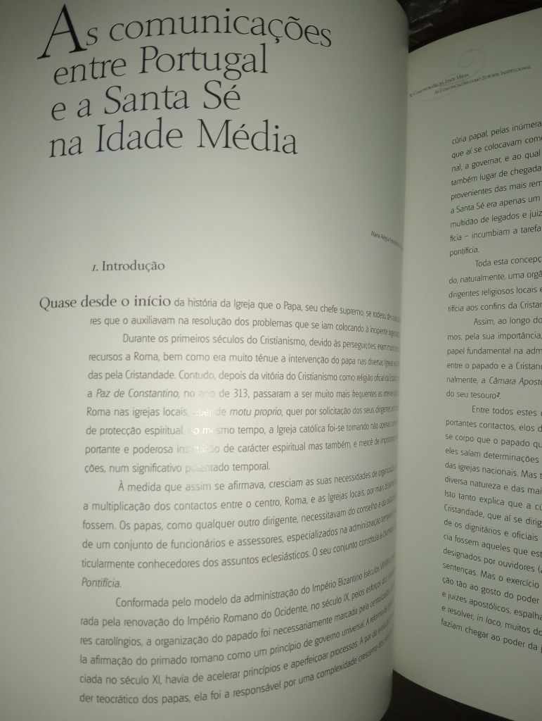 As comunicações na idade média Encadernado