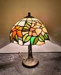 Lampa witrażowa stołowa / nocna / biurowa Tiffany "kwiaty"