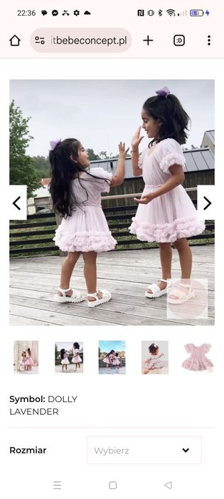 Piękna sukienka little dolly 3-4 lata wesele komunia