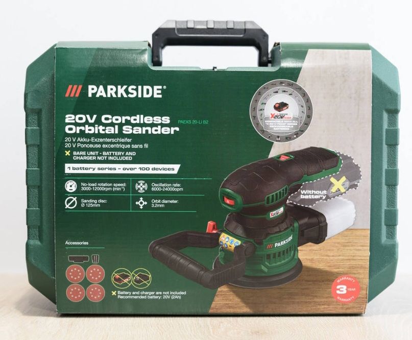 Шліфувальна машинка Parkside 20V