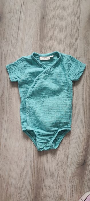 Body kopertowe muślinowe Lupilu pure collection 74 miętowe