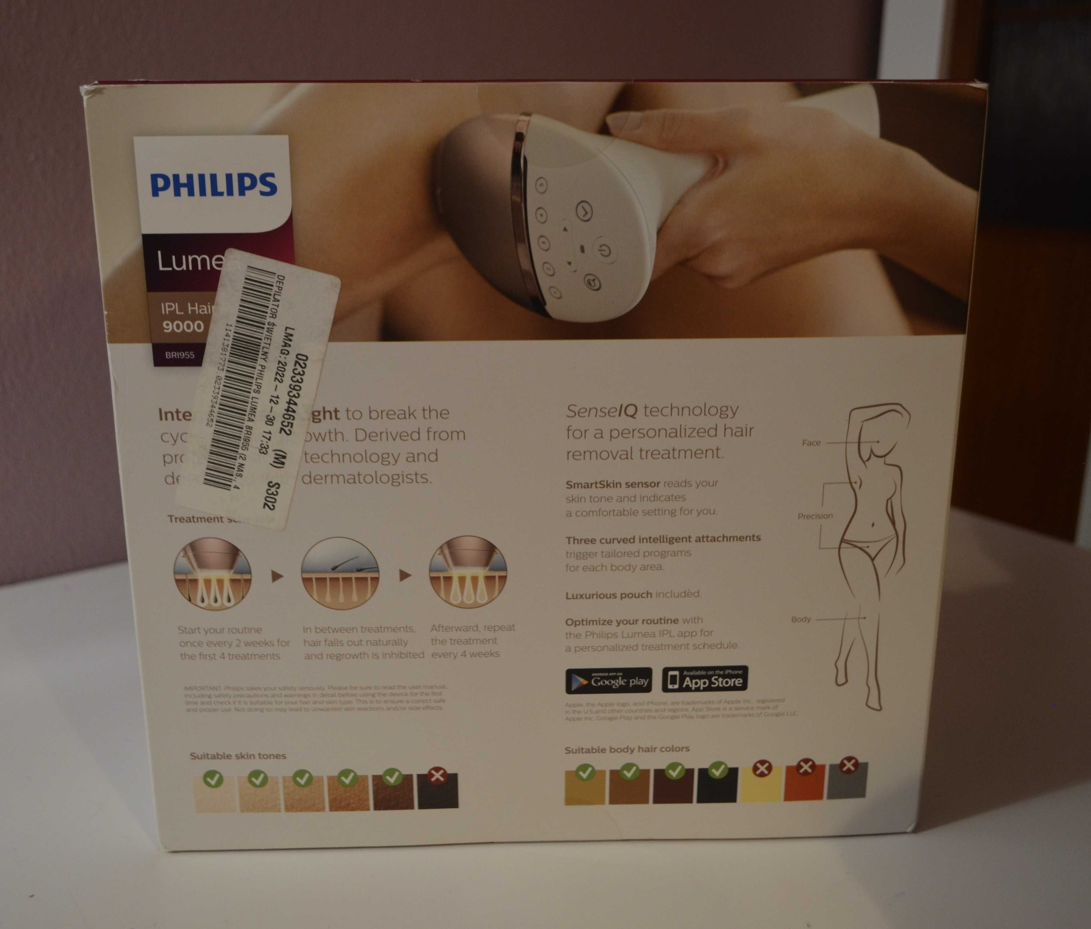 Depilator laserowy Philips Lumea 9000 IPL nowy, nieużywany