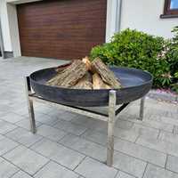 Palenisko ogrodowe Niemalowane Deep 100 cm Stelaż Aluminium Grill