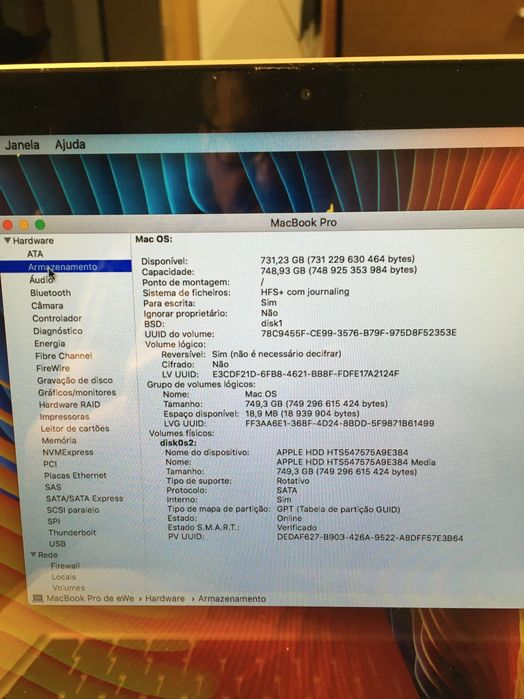 MacBook Pro de 15,6 do final do ano 2011 em óptimo estado