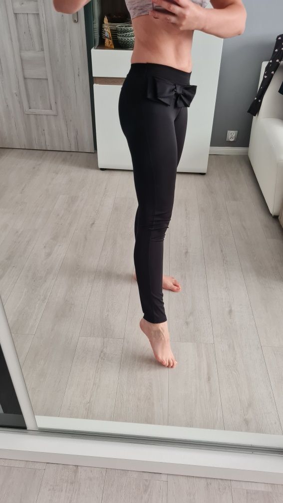 Leginsy czarne rozmiar S