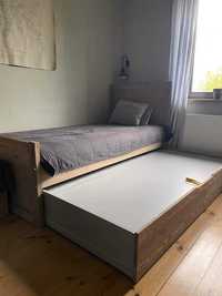 Łóżko drewniane z dodatkową opcją do spania