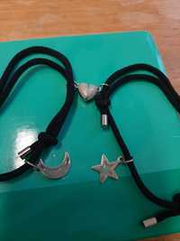 Conjunto de Pulseiras Lua e Estrela