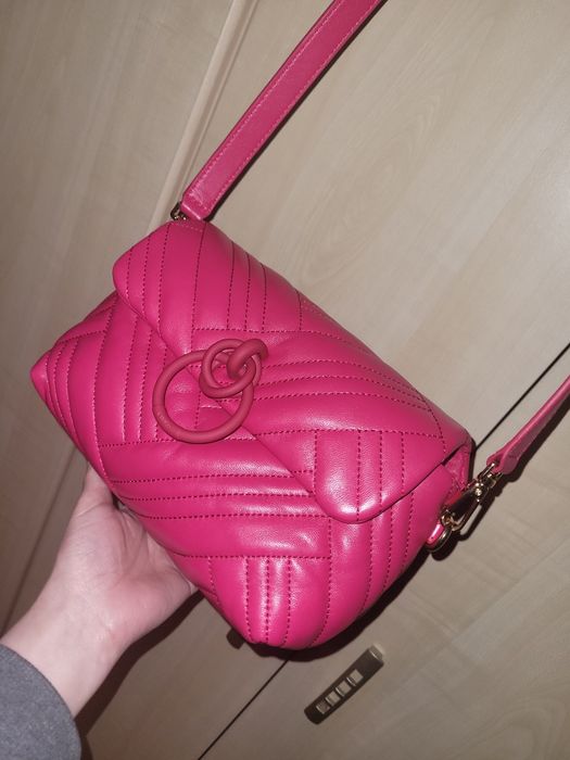 Torebka Pinko Lovelink Mini Puff Woven Effect