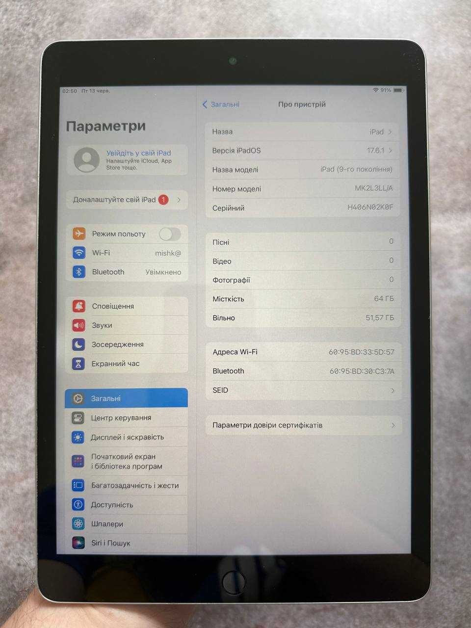 Ipad 9 64Gb 2021 Wifi + новий Чохол