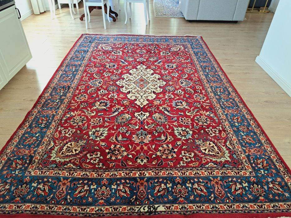 Cudny Irański Kashan ręcznie tkany wełniany dywan 301x201cm nr 1531