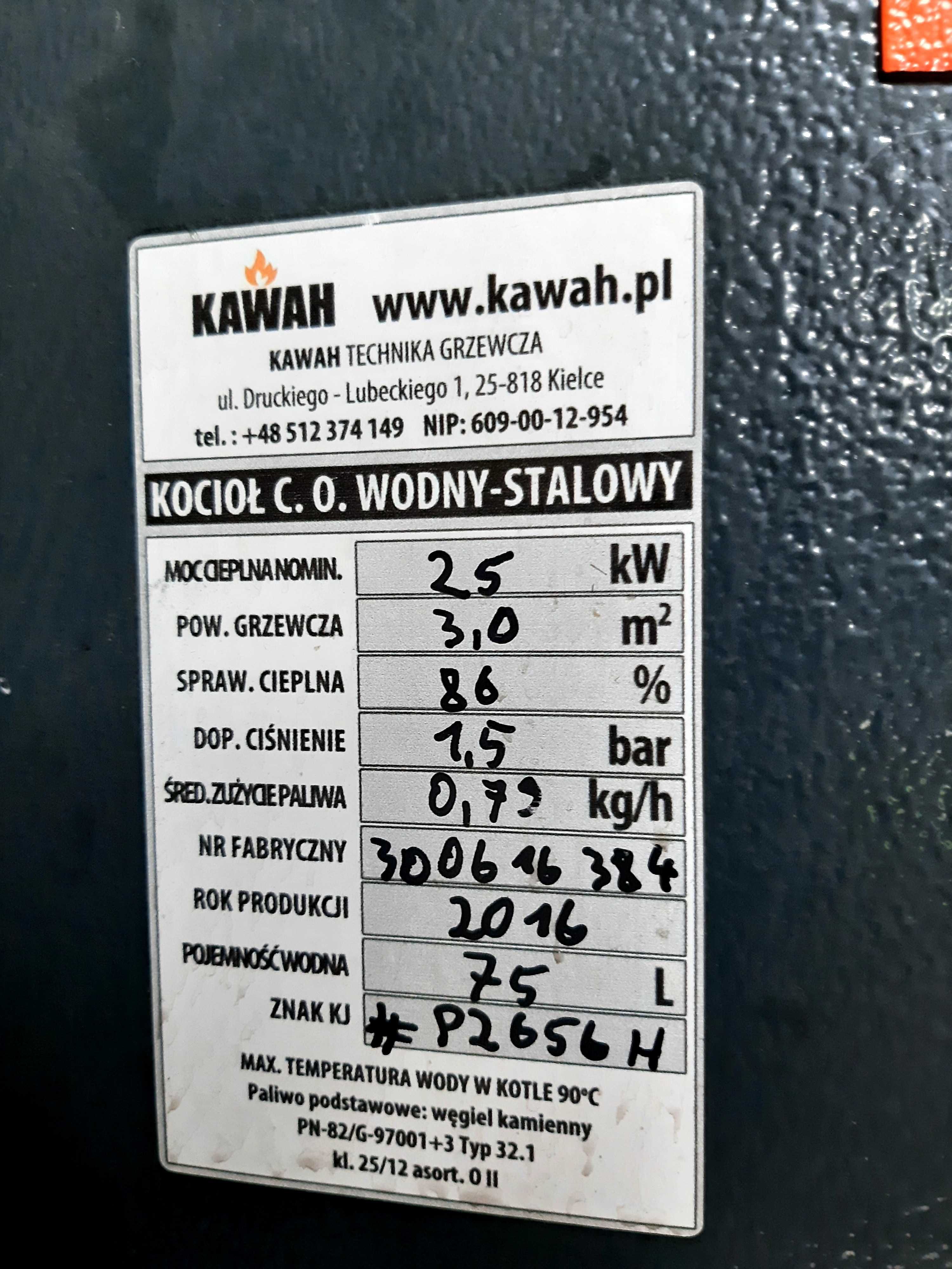 Części do pieca kawah na ekogroszek, drewno 25 KW małopolska