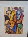 Valente Malangatana (1936/2011) Desenho, técnica mista sobre papel,