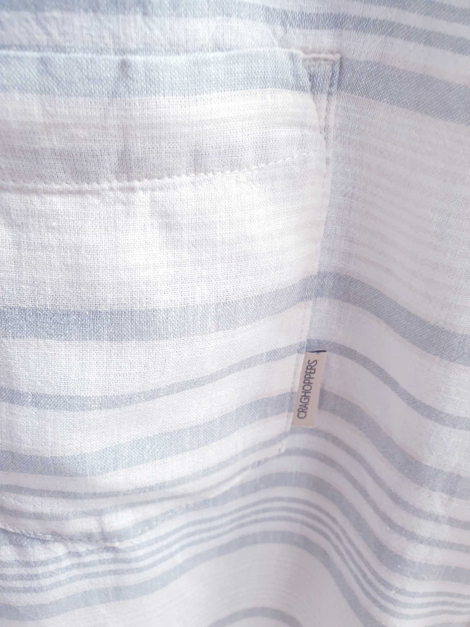 Lniana koszula męska w pasy Craghoppers 2XL XXL