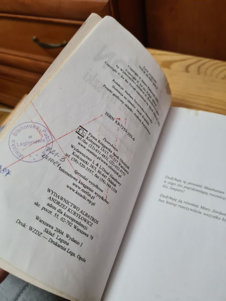 Cztery ślepe myszki - James Patterson ~