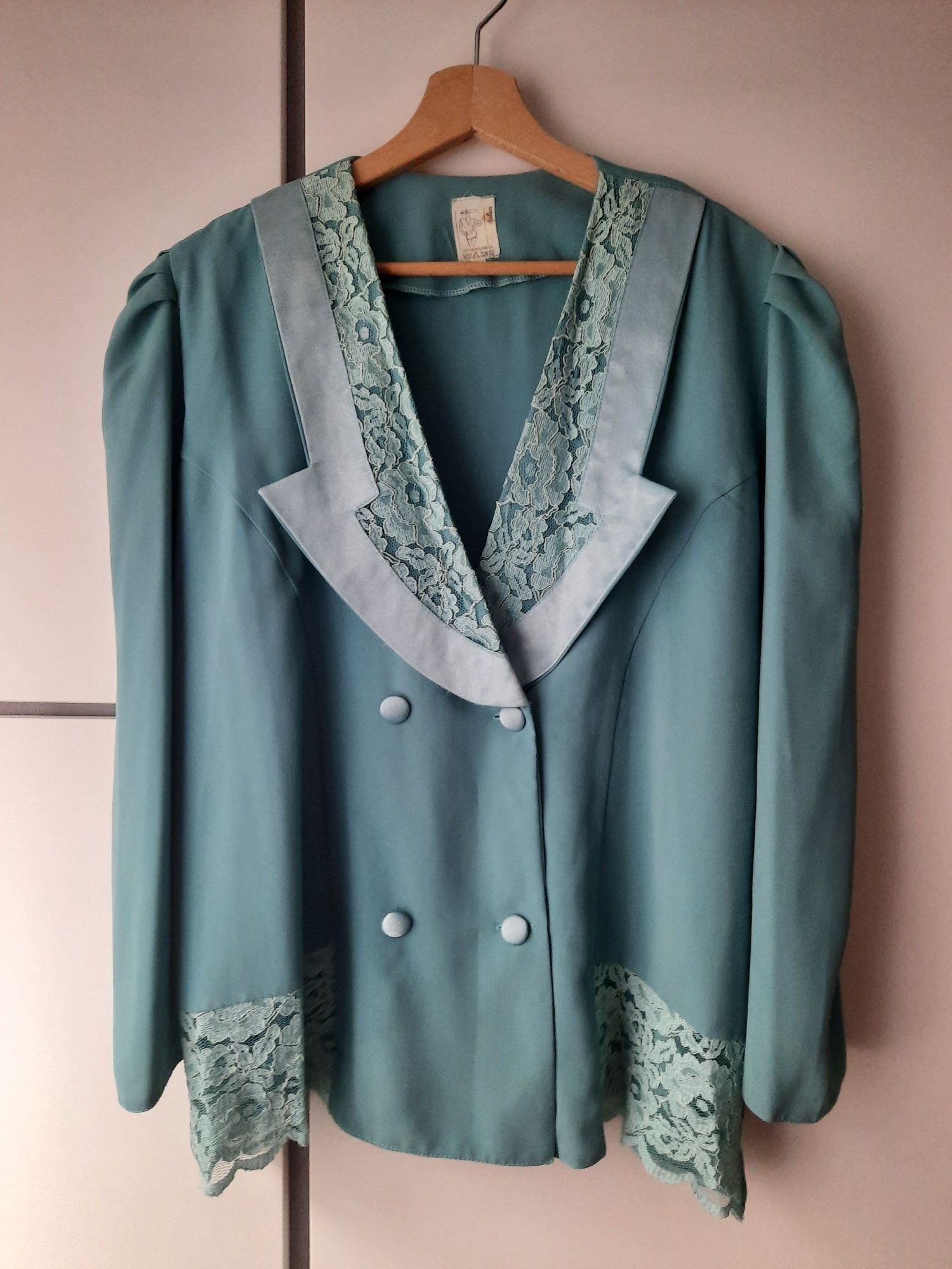 Elegancka marynarka damska żakiet Vintage Italiana r. XL
