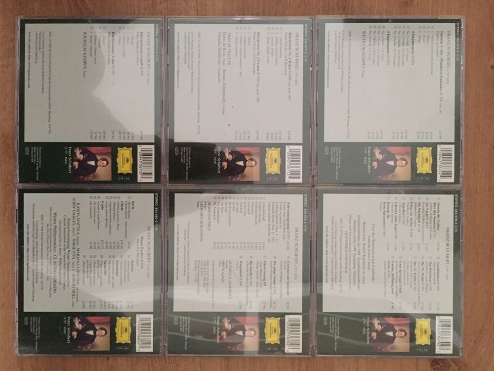 Coleção 6 CDS Franz Schubert