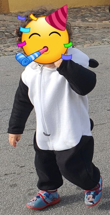 Fato de carnaval Panda