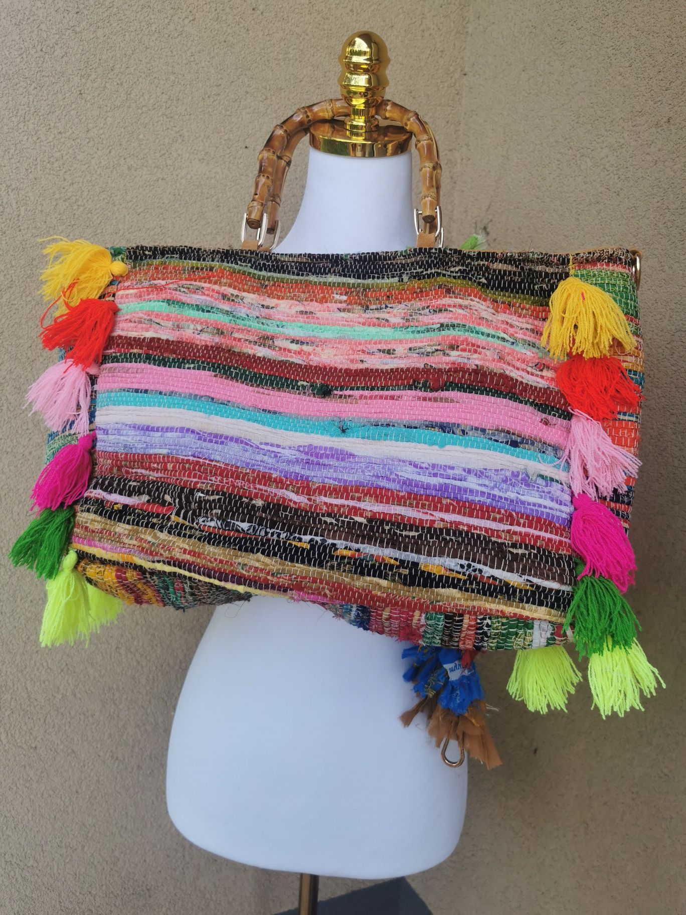 Boho Indie patchwork nowa SHOPPER max bag torebka