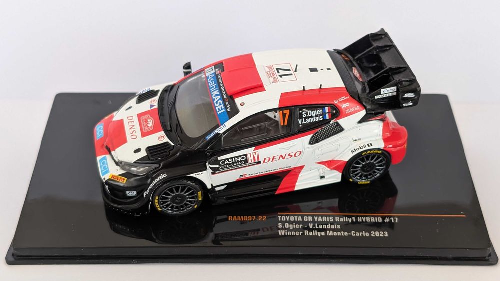 Ixo 1:43 Toyota GR Yaris Rally1 Hybrid WRC Ogier Rali Monte-Carlo 2023