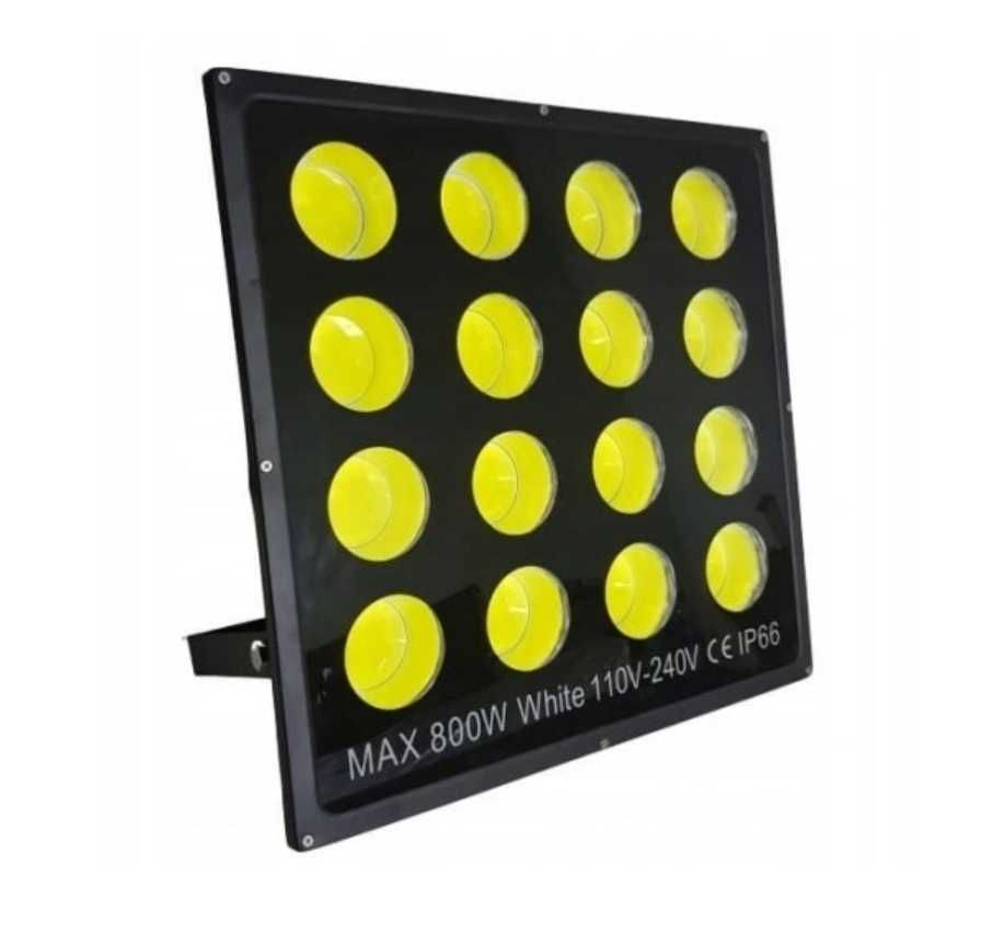 Lampa led HALOGEN ZEWNĘTRZNY mocna 800W na plac ścianę do magazynu
