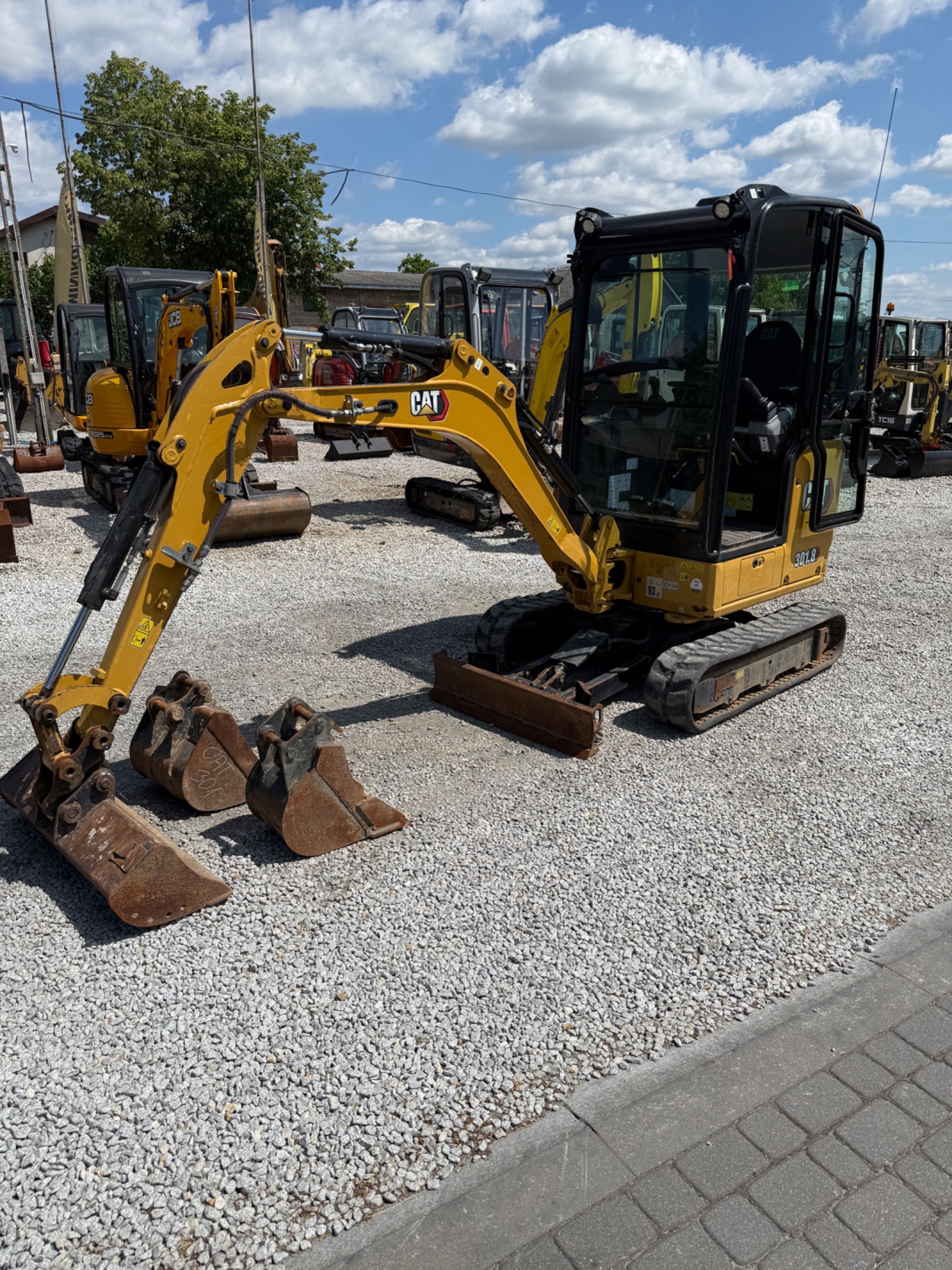Mini koparka CAT 301.8  z 2020r. 3 łyżki 1,8 tony 1 WŁ Salon POLSKA