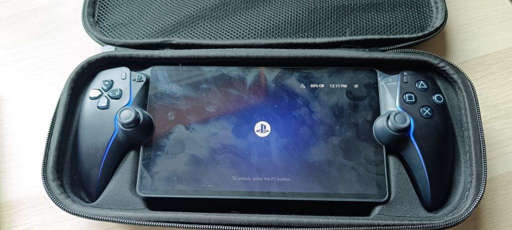 PS Portal Midnight Black com película e mala de transporte
