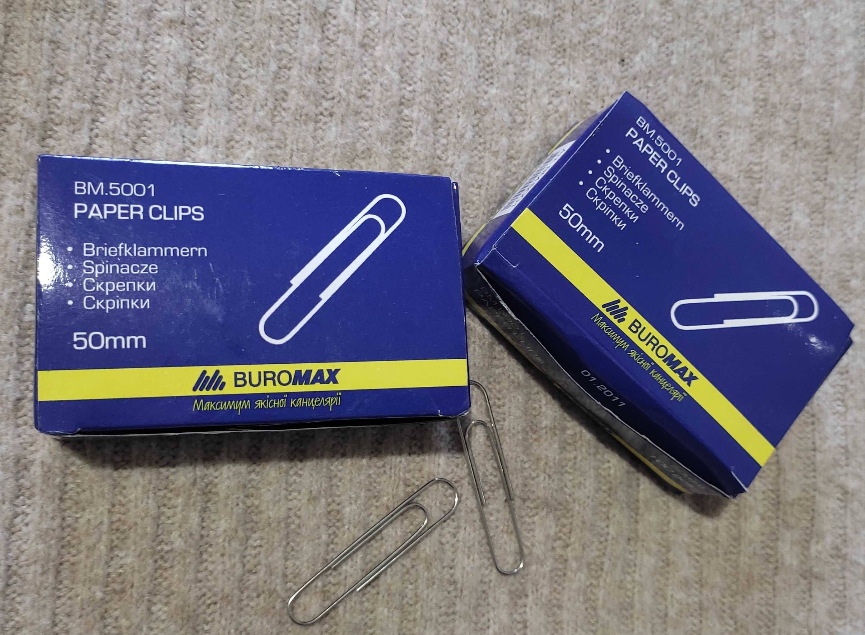 Канцелярія/папір для нотаток/скріпки Buromax
