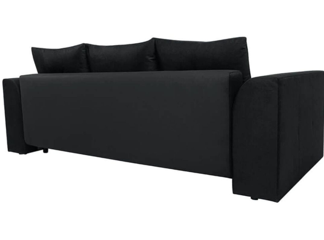 Великий чорний розкладний диван Польша ЛЮКС якість 247х116