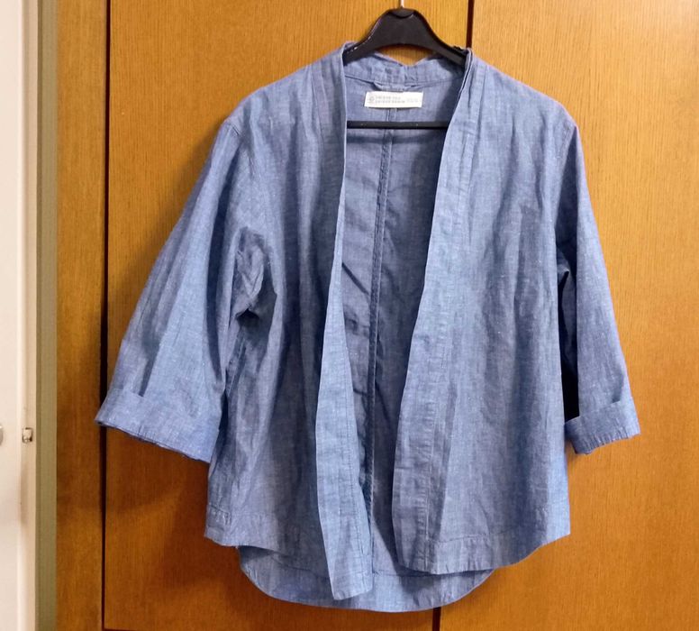 Cienka narzutka w stylu jeansowym