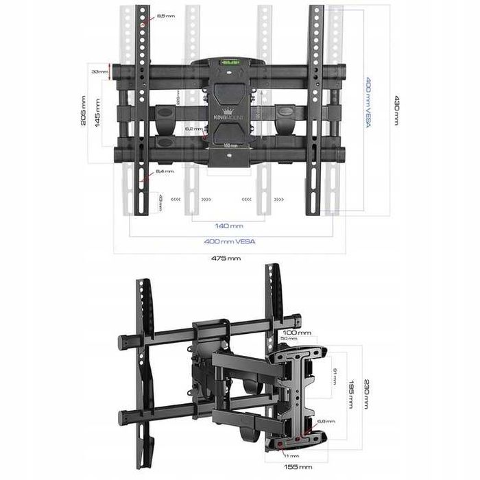 UNIWERSALNY WIESZAK UCHWYT do telewizora TV -70 cali WYSYŁKA cały kraj