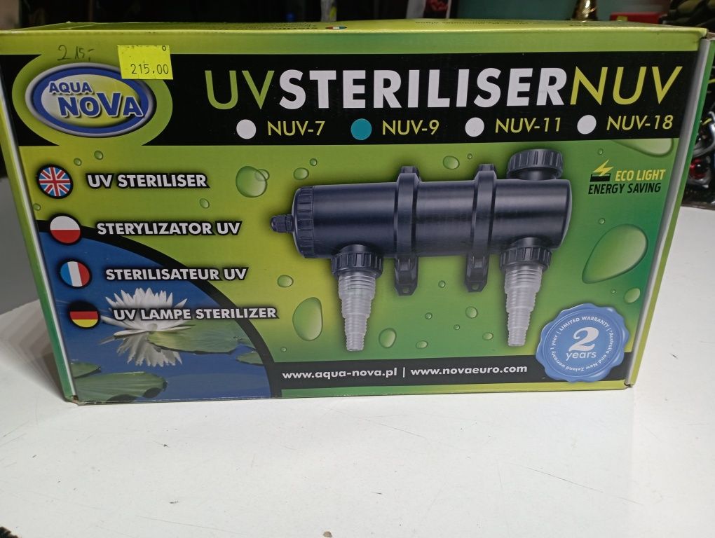 lampa UV sterilizator 9W aqua nova NUVC-9