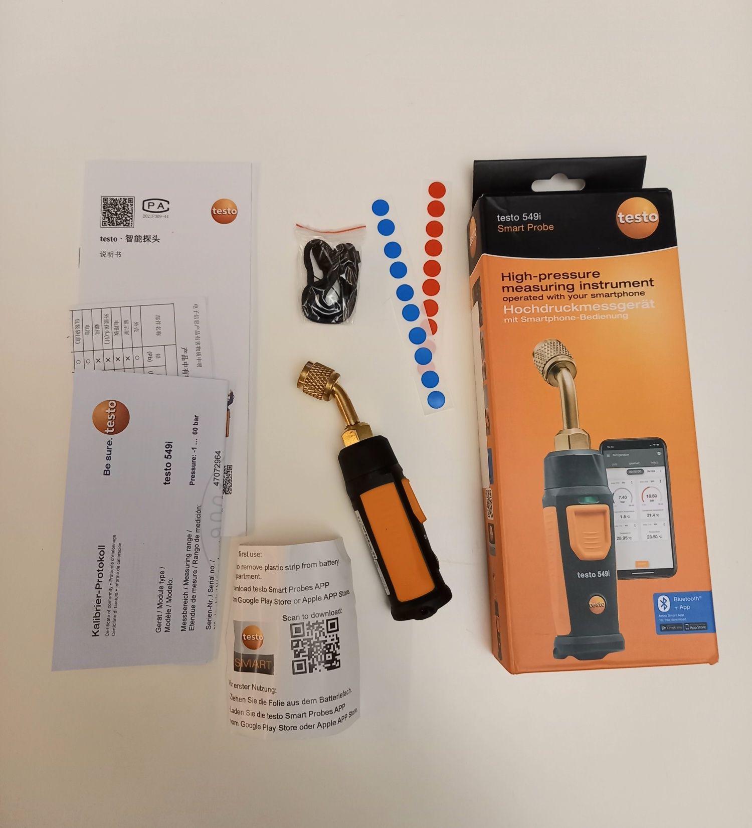 testo 549i Манометр цифровий високого тиску з Bluetooth
