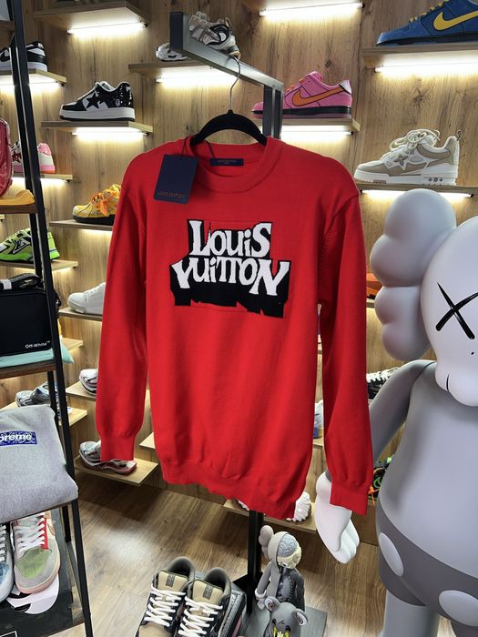 Светр Louis Vuitton Text Logo Red