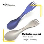 Spork tytanowy, niezbednik turystyczny, łyżka, widelec