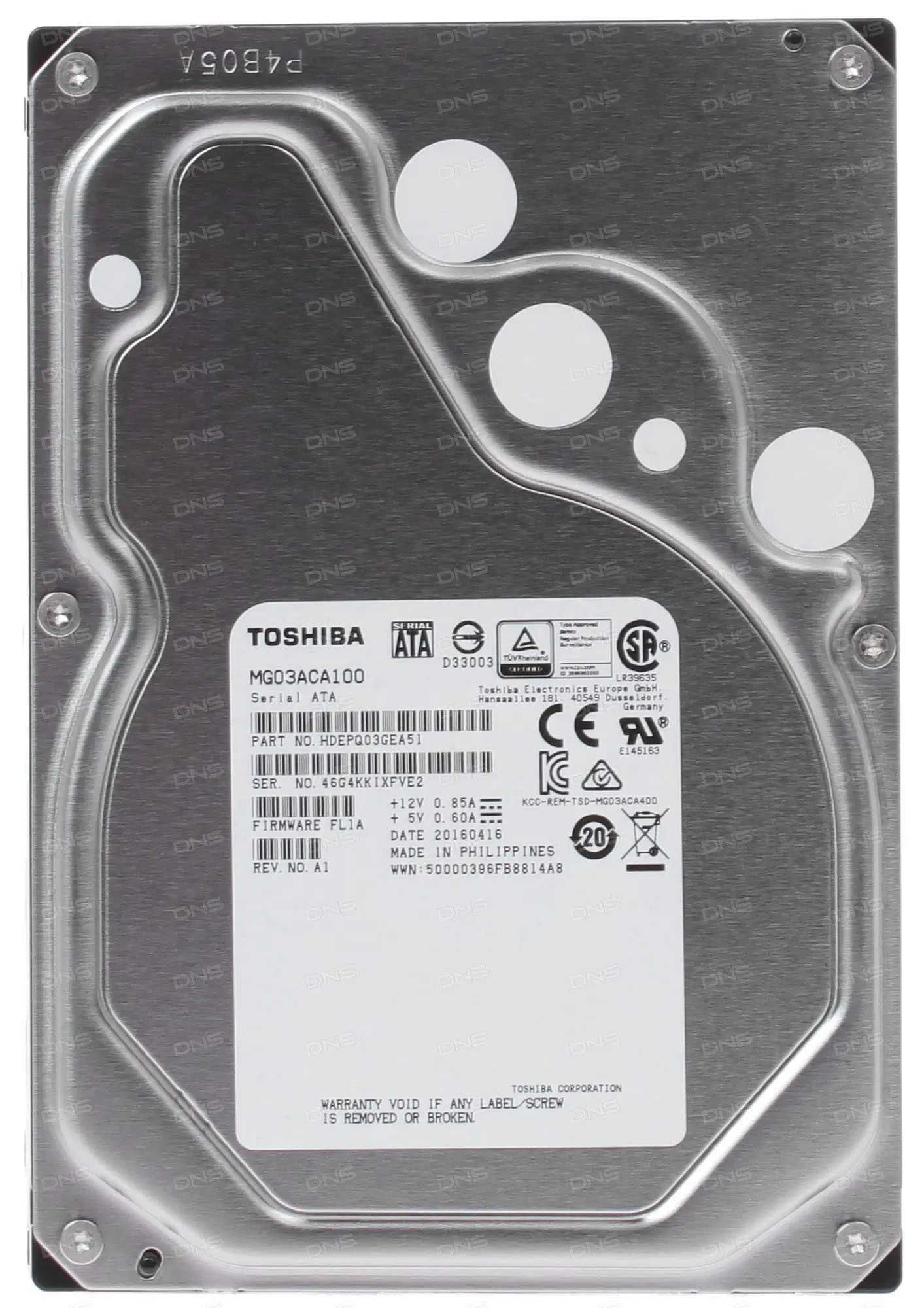 Продам HDD Toshiba 1Тб, модель MG03ACA100