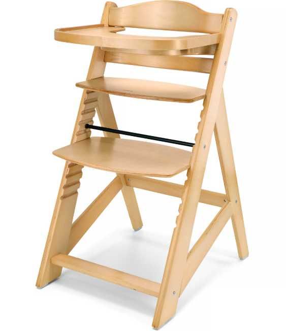 Krzesło do karmienia dzieci WOODY Moby-System – drewniane, solidne