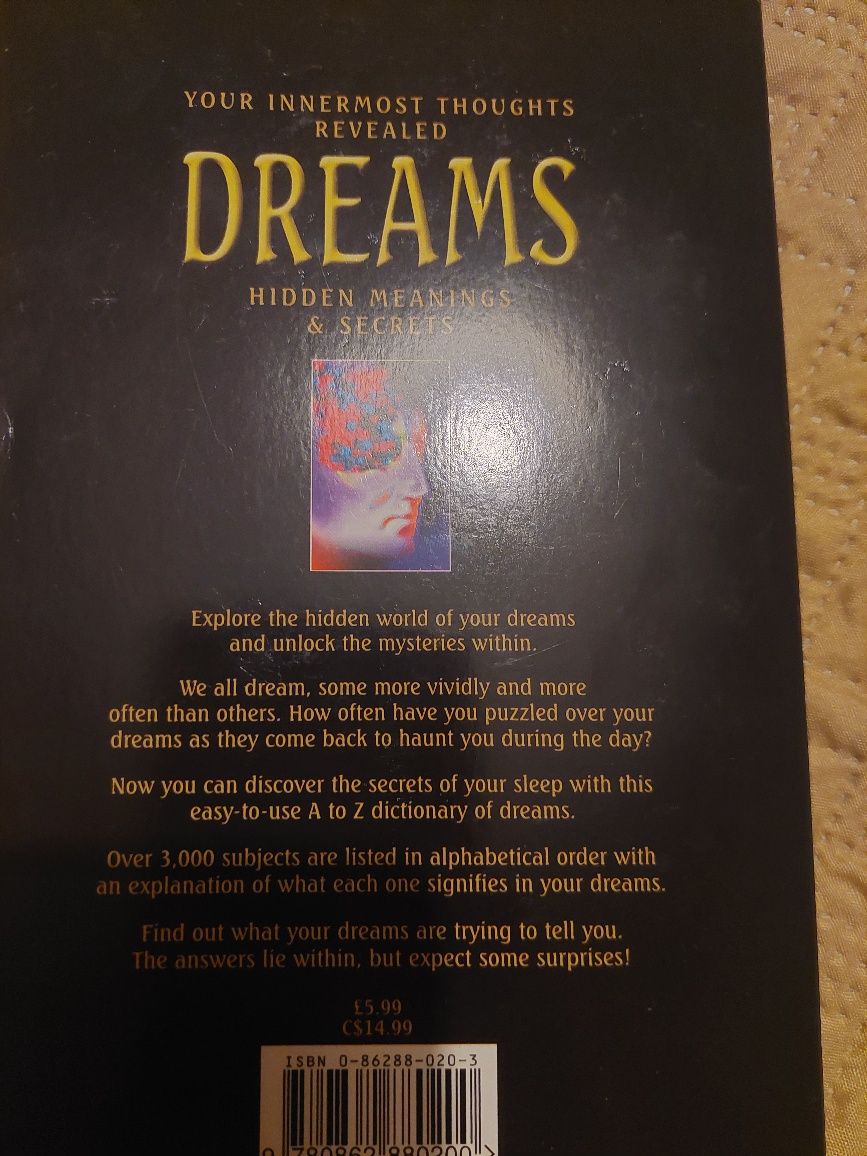 Livro interpretação de Sonhos - Inglês