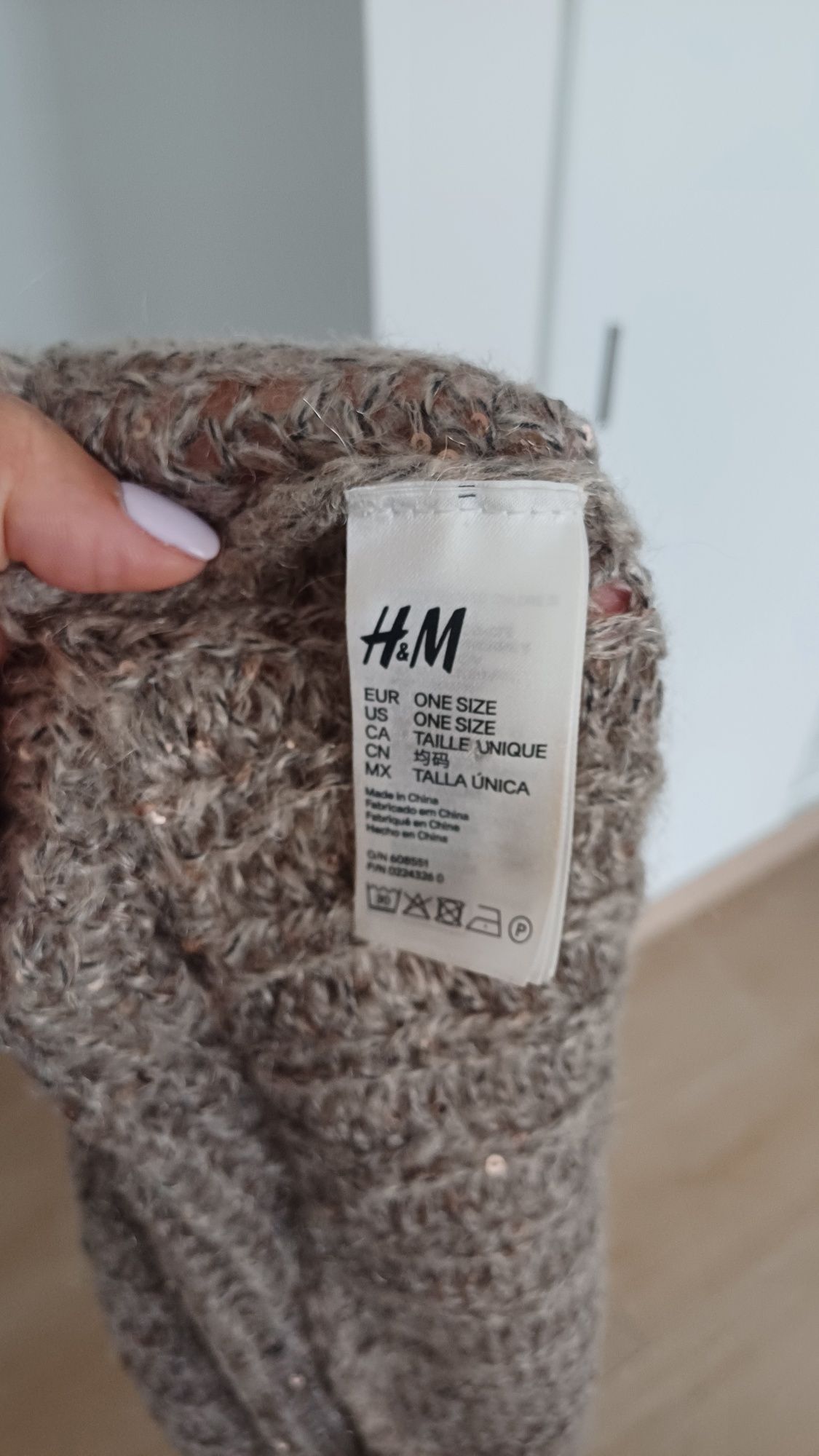 Cachecol grande camel da H&M