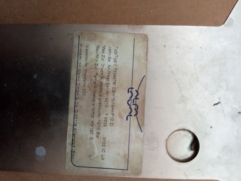 Płytowy wymiennik ciepła Viessmann vitodens 333