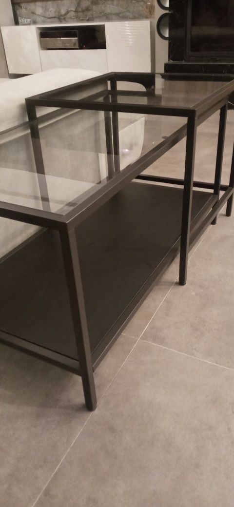 Stolik kawowy ława szklany Ikea loft