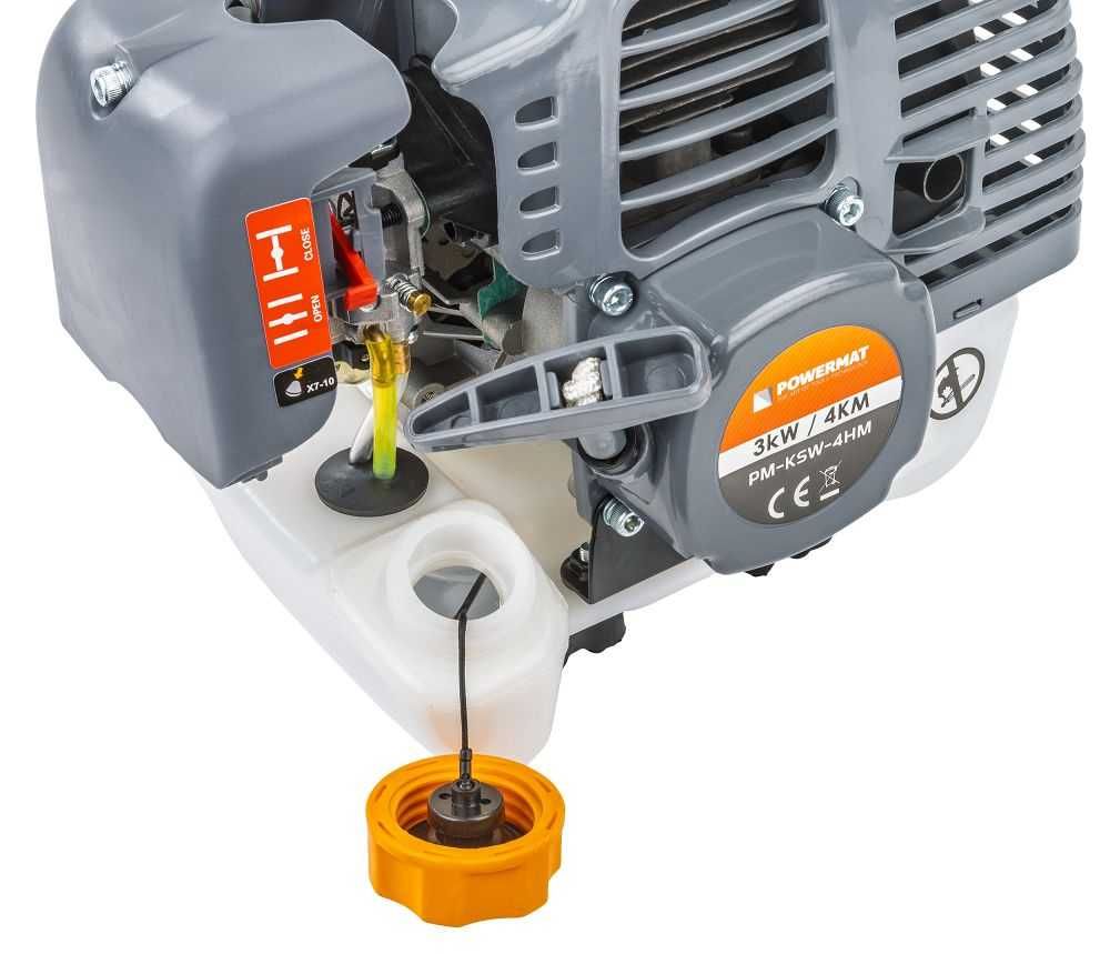 POWERMAT Wielofunkcyjna Kosa Spalinowa 4w1 Piła Nożyce 4km PM1324