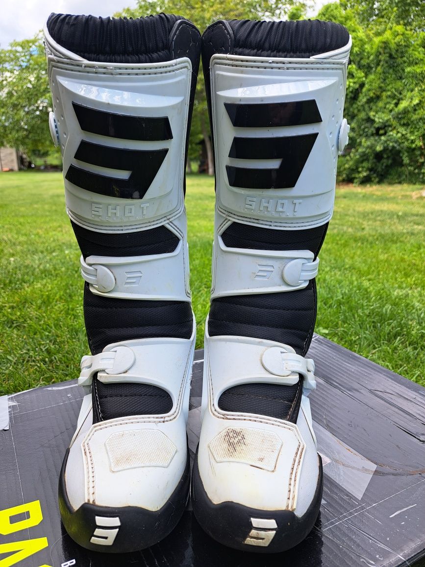 Buty na cross SHOT racing race 4 białe 39