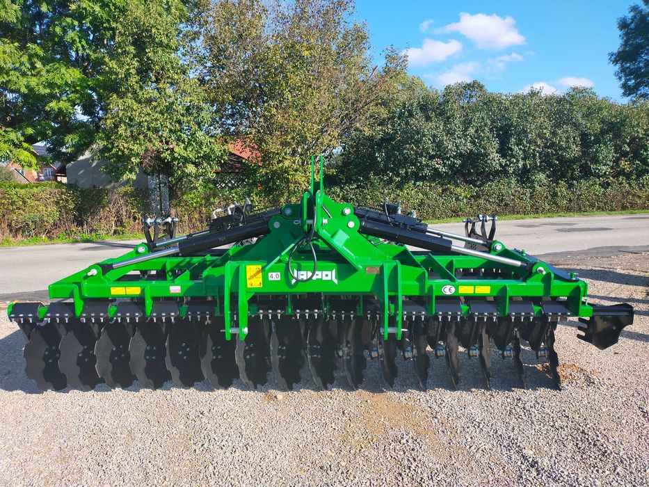 brona talerzowa hydrauliczna JANPOL SHREK 4m 560 talerz daszek 600